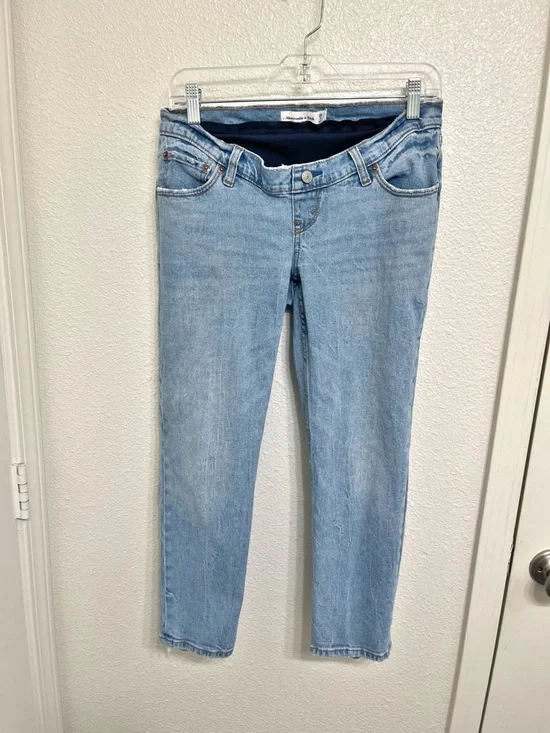 Abercrombie & Fitch Maternity The Ankle Straight Jean 26/2 Short - Picture 2 of 8